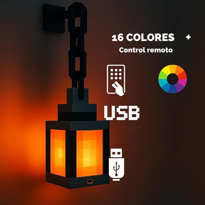 Lámpara decorativa de Minecraft